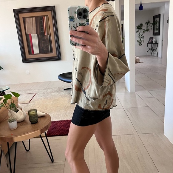 Monika Astara Dale Top Tunic Hand Painted African Inspired Design - Picture 4 of 9